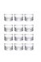 Set of 12 Mini Glass Snack Bowls – Transparent Glass, Multi-Purpose Sauce Bowl & Dessert Bowl