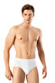 Yunus Erdem Men's White Cotton Slip Underpants 3-Piece Sweat-Absorbent Breathable Soft Fabric