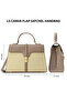 Canva Flap Satchel (Beige) - 7