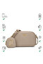 Women's Camera 2 Compartment Soft (Taupe) - 6
