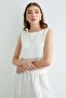 Muslin 2-Piece Set with Elastic Waist and Tasseled Skirt - 7