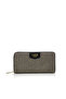 Women's Glam Sacy Large Zip Around Wallet (Black)