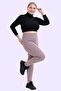 Women's Lilac High Waist Comfortable Fit Stretch Fabric Shaping / Sculpting Leggings -Plus Size Range- - 4