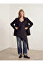 Black V-Neck Lace Detailed Satin Blouse
