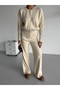 Snap Fastener Soft Knitwear Women's Set - 7