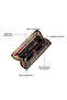 Women's Glam Sacy Large Zip Around Wallet (Black) - 4
