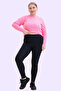 Women's Black High Waist Comfortable Fit Stretch Fabric Shaping / Sculpting Leggings -Plus Size Range-