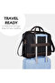 Magnate 2C Briefcase 12L |Multifunctional Laptop bag For Men & Women (BLACK/CHOCO) - 2