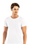 Yunus Erdem White Single Jersey Crew Neck Men's Undershirt 3-Piece Breathable Soft Cotton Fabric