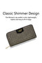 Women's Glam Sacy Large Zip Around Wallet (Black) - 6