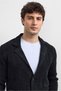 Black Regular Fit Cardigan - 5