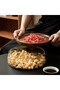 Borosilicate Glassluxury Glass Bowl with Acacia Lid - Presentation Bowl-Salad Bowl 22 cm - 2