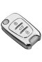 For Hyundai Kia Accent I10 I20 I30 Ix25 Ix35 Elentra Ceed Picanto Rio 3 Button Nano Key Case Cover White - 5