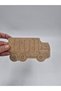 10 Pieces Wooden Painting Pickup Truck School DIY Activity Activity Art 15 cm