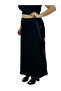 Plus Size Women's Skirt with Elastic High Waist and Metal Accessories - 5