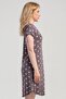 Women's Viscose V-Neck Short Sleeve Polka Dot Nightgown Tunic C2T2N0605 - 2