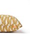 3-Piece Throw Pillow Cover with Geometric Pattern, Chevron Line Effect, and Zigzag Pattern - Yellow - 3