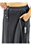 Plus Size Women's Skirt with Elastic High Waist and Metal Accessories - 2