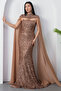 Bolero Strapless Neck Sequined Tulle Dress Dns2053 - 6