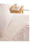 Estampe Family Size 100% Cotton Ranforce Embroidered Bed Sheet and Duvet Cover Set - White - 7