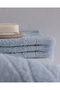 Aurole Set of 4 100% Cotton Hand Towels - Blue - 30X45 cm - 5