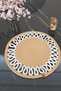 Beige Cream Knitted Round Single Supla |   Handmade Stylish Table Presentation - 7