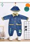 Unisex Kids Baby Welsoft Jeans (Jeans) with Hat (3/6/9/12/18/24) Months - 3