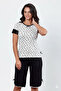 Lace Trimmed Capri Set B454 - 2