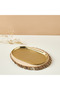 Elevated Textured Oval Tray - 25x16 cms