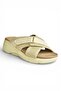 Y973935004 Beige Fabric Thick Soled Women's Slippers - 5