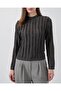 Women's Textured Stretch Knit Blouse 975 - Anthracite - 4