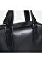 حقيبة رسول جلدية سوداء للرجال - 5