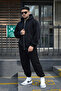 Men's 3 Thread Thick Winter Basic Plain Cardigan Set