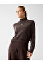 Olympe High Collar Women's Brown Sweatshirt V4Yq05Kcay2-A10K - 2