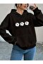 Unisex Hibiscus Flower Printed Hooded Comfortable Fit Oversized Cut Sweatshirt with Kangaroo Pocket
