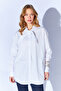 Ribbon Detailed Shirt - White |   Mks1610430-1 - 3