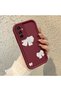 Samsung Galaxy M23/M13 Compatible High Quality Bow Ribbon Silicone Phone Case