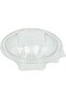 Clear Hinged Flower Bowls – 12 oz | 10 Pieces | Disposable Plastic Containers with Secu - 2