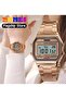 Digital Steel Unisex Wristwatch