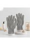 2 Pairs of Bath Scrubbing Gloves – Body Scrub Shower Gloves (Grey-Fuchsia) - 6