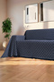 Cotton Fringed Sofa Cover|Multipurpose Cover|Sofa Shawl|Sleeves Covering|Extra Large|180x350 - 2