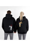 February 14 Valentine's Day Printed 2-Piece Double Combination Hooded Sweatshirt Hoodie