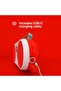 9091 P3 Music Player (Red) - Retro-Futuristic Boombox Wireless Bluetooth Speaker Rechargeable with Dual Stereo Pairing - 7
