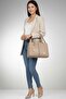 Women's Shoulder Bag - Special Design Compact Bag with Pearl and Star Detail - 5
