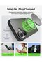 SheerForce Grip MagSafe Compatible iPhone 17 Case with Slim Design & Anti-Slip Side Lines - Magnetic, Transparent, & Shockproof Protective iPhone Case - Black - 3