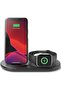3in1 Wireless Charger for Apple Watch and iPhone - Black - 2