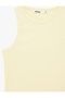 Slim Fit Cotton Halter Neck Corded Fabric Tank Top - 7