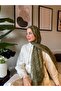 Ck Monogram Organza Brand Tulle Shawl -Green - 2