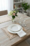 Deluxe Series Suede Faux Leather 6-Piece Placemat Set - 32X44Cm - Cream