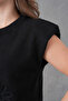 Women's Crew Neck Button Detail Knitted Patterned Knitwear Jacket 8602Sw - 2
